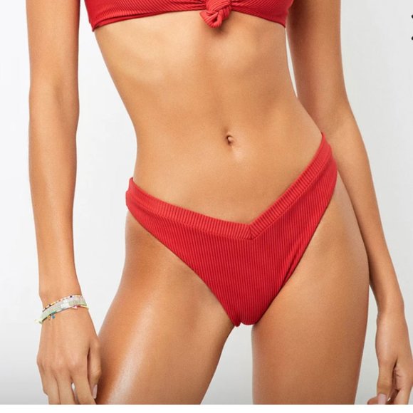 Frankie's Bikinis Other - FRANKIES BIKINIS Red Austin Bikini Bottoms